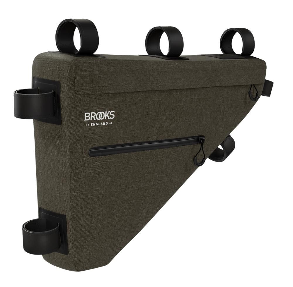 BROOKS ENGLAND Fahrradtasche BROOKS Scape Full Frame Bag Mud Green - wasserdichte Rahmentasche 5,5