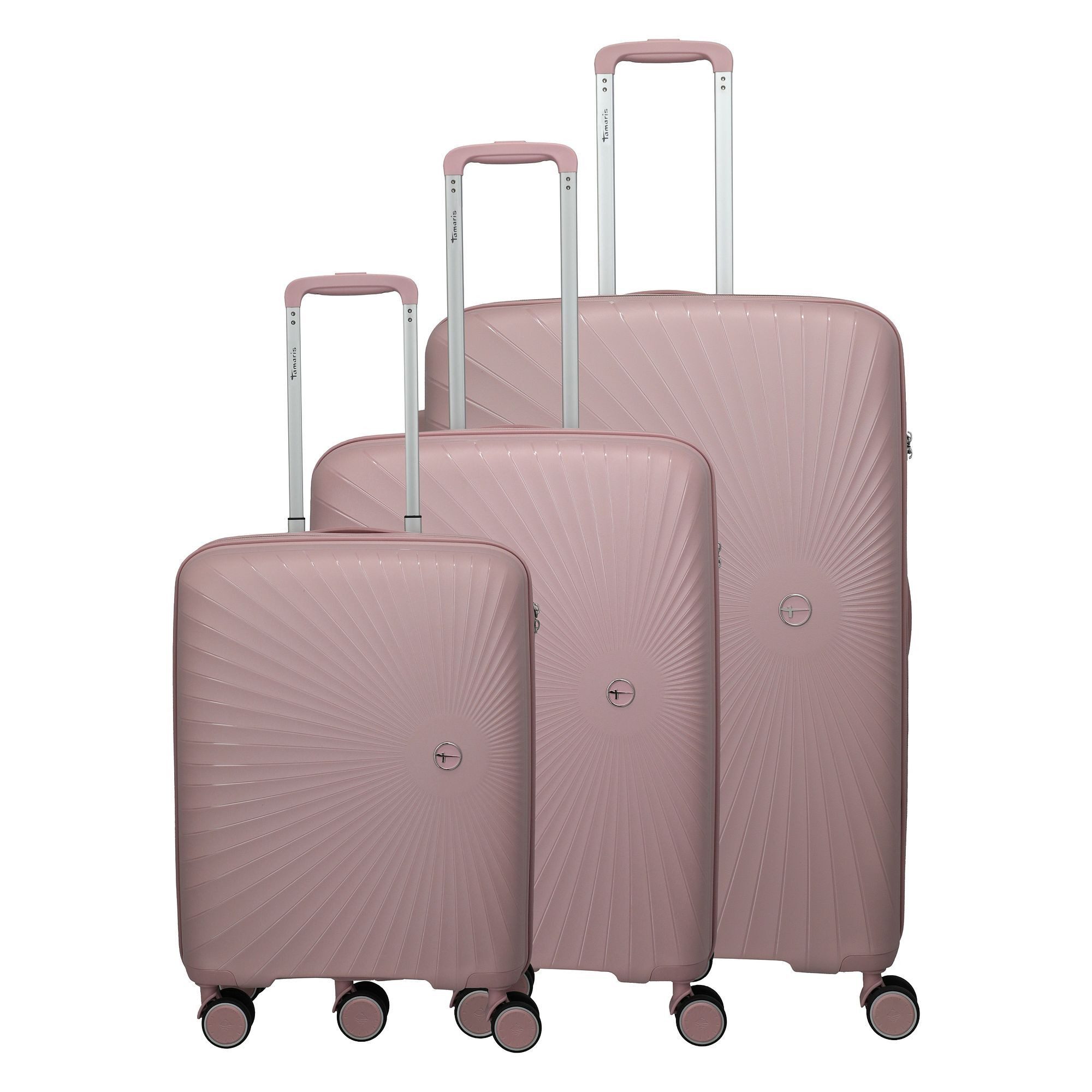 travelite Trolleyset Tamaris x Travelite, 4 Rollen, (3-teilig, 3 tlg), Polypropylen