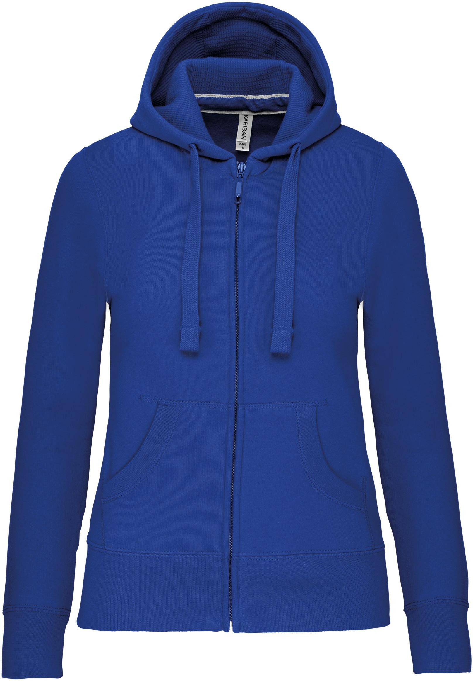 Kariban Kapuzensweatjacke DAMEN KAPUZENSHIRT mit Reißververschluss