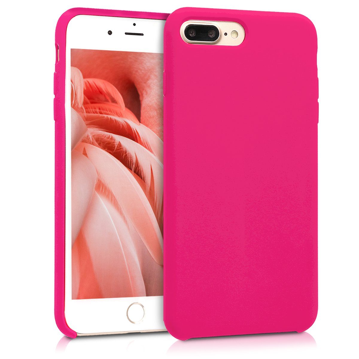 kwmobile Handyhülle Handyhülle für Apple iPhone 7 Plus / 8 Plus Hülle, Weiches Handy Silikon Case - Schutzhülle Cover