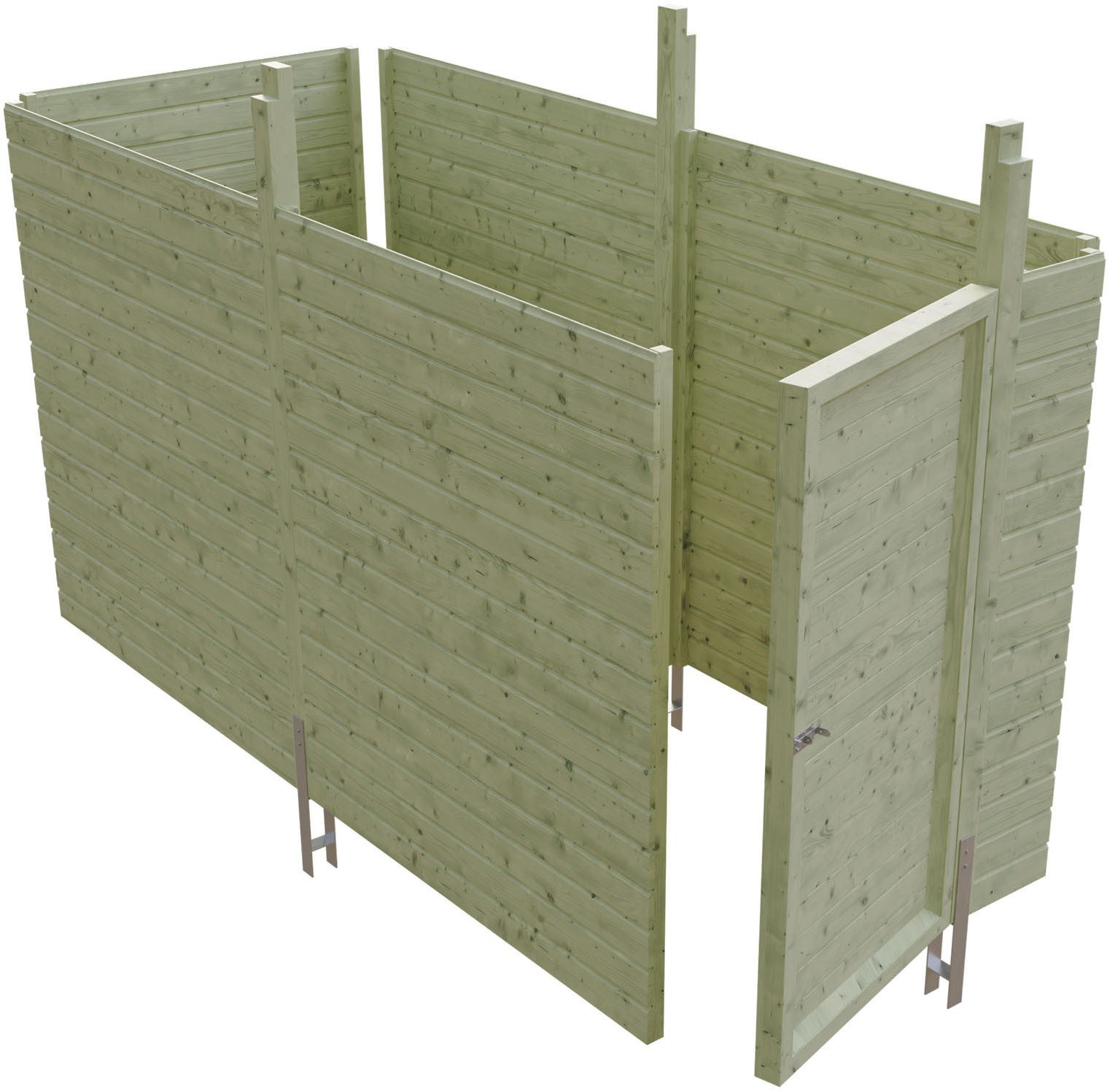 Skanholz Carport-Geräteraum Abstellraum C1, BxT: 314x164 cm, aus Profilschalung