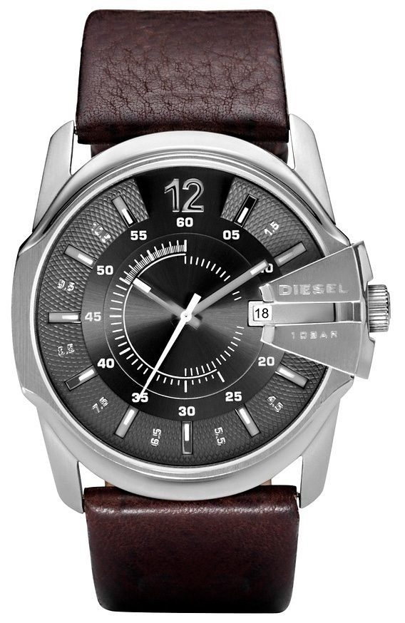 Diesel Quarzuhr MASTER CHIEF DZ1206, Armbanduhr, Herrenuhr, Datum, Lederarm günstig online kaufen