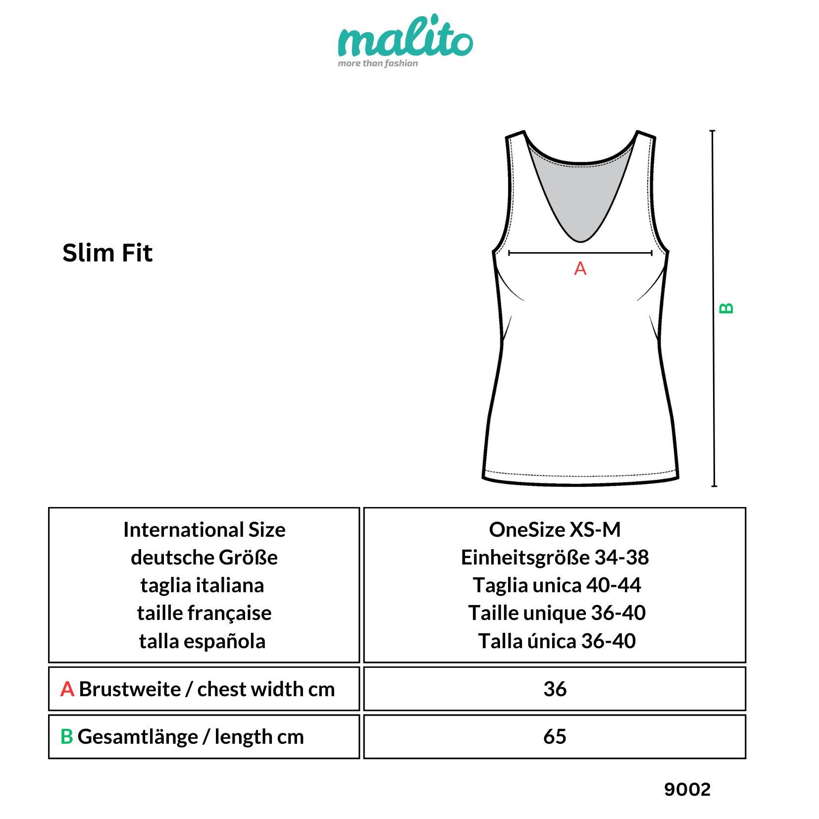 Muse Longtop Extra langes Trägertop Skinny Fit 9002-O