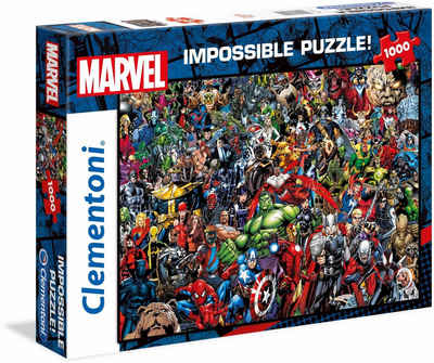 Clementoni® Puzzle Impossible Collection, Marvel, 1000 Puzzleteile, Made in Europe, FSC® - schützt Wald - weltweit