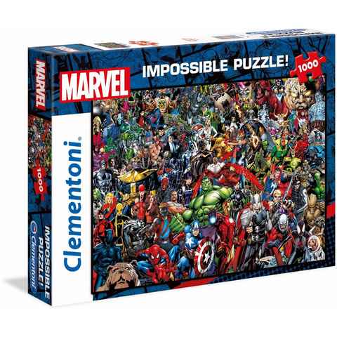 Clementoni® Puzzle Impossible Collection, Marvel, 1000 Puzzleteile, Made in Europe, FSC® - schützt Wald - weltweit