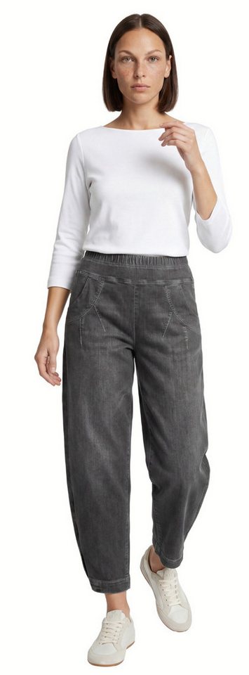Stehmann Schlupfjeans Rachell3-700W, lässige Powerstretch Jeans mit Faltendetails super stretchig