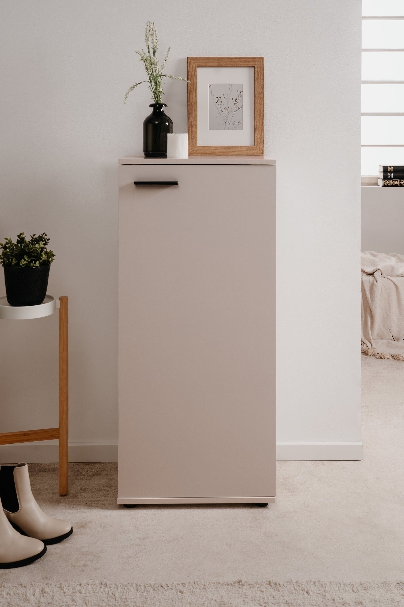 Finori Schuhschrank in samt - 50x105x34cm (BxHxT) günstig online kaufen