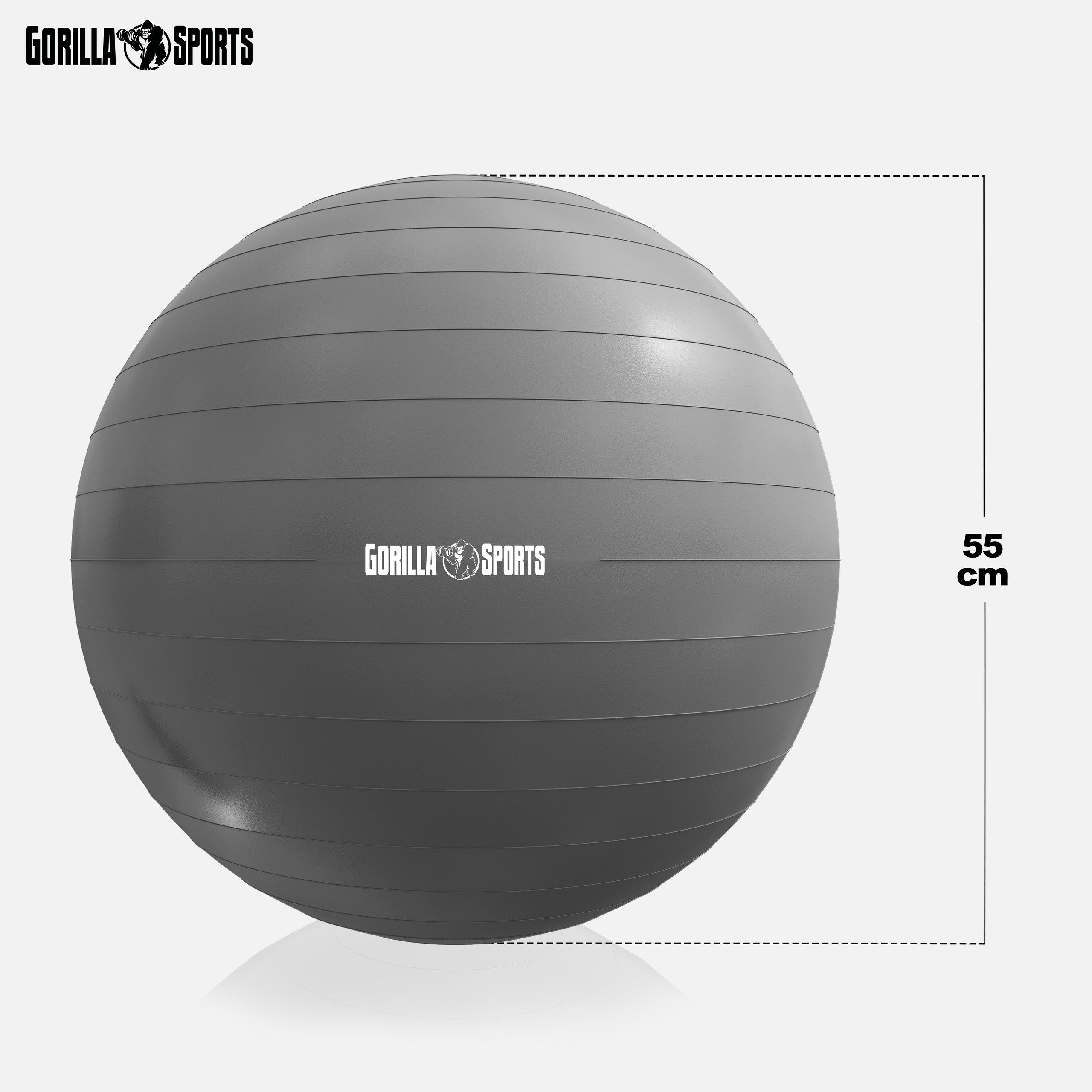GORILLA SPORTS Gymnastikball Gymnastikball 55 - 75 cm (2-St)