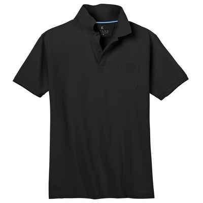 Kitaro Poloshirt »Übergrößen Herren Poloshirt Basic schwarz Piqué Kitaro«