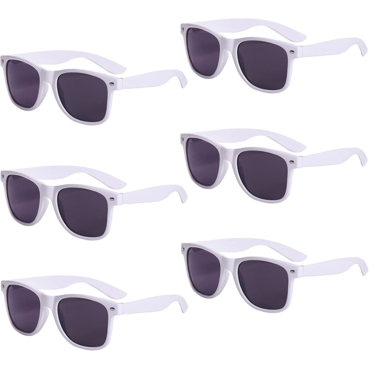 LuxusKollektion Retrosonnenbrille Sonnenbrillen Set Bunt 6er Pack Party Retro (6-St)