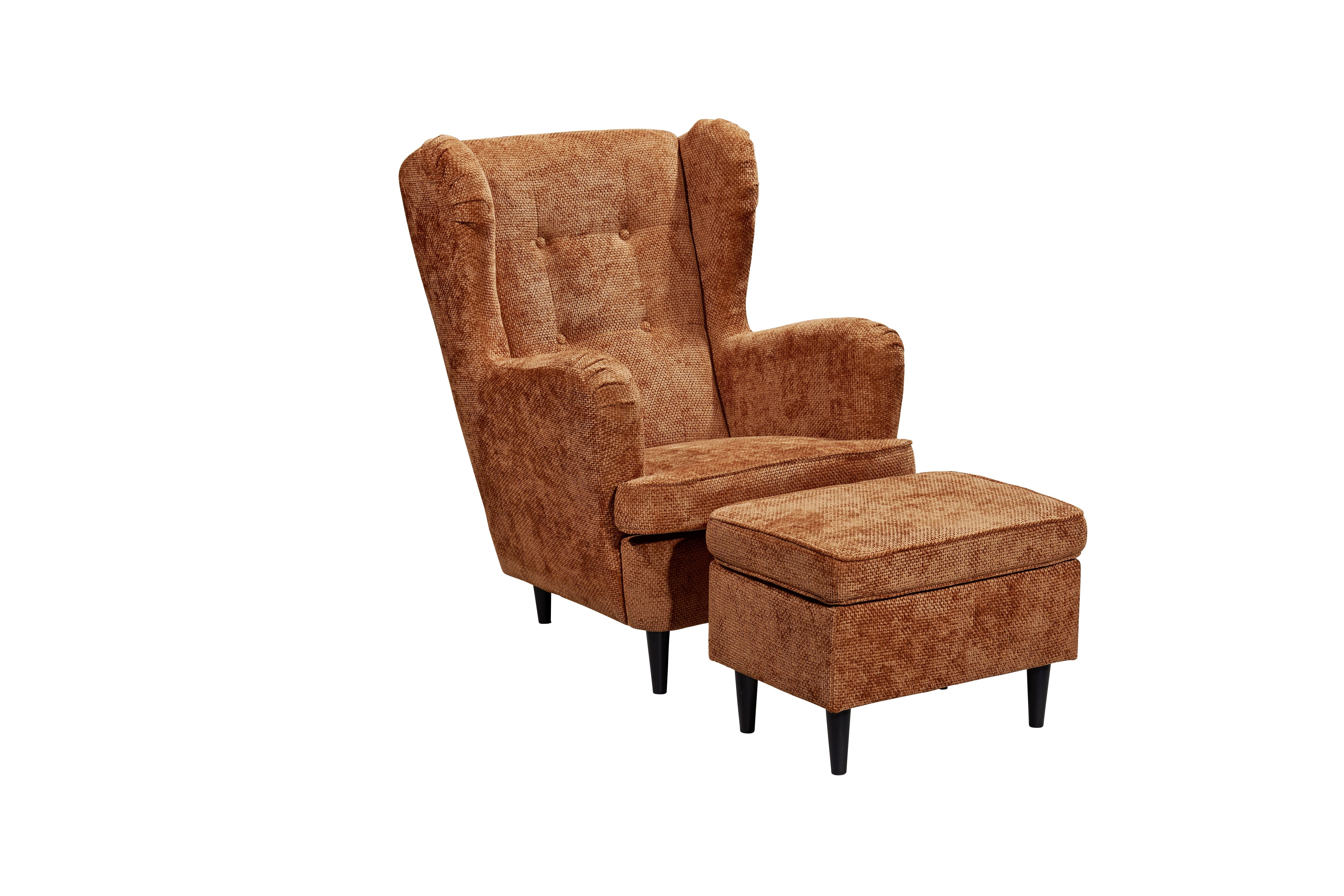 Black Red White Polsterhocker Hocker OSKAR günstig online kaufen