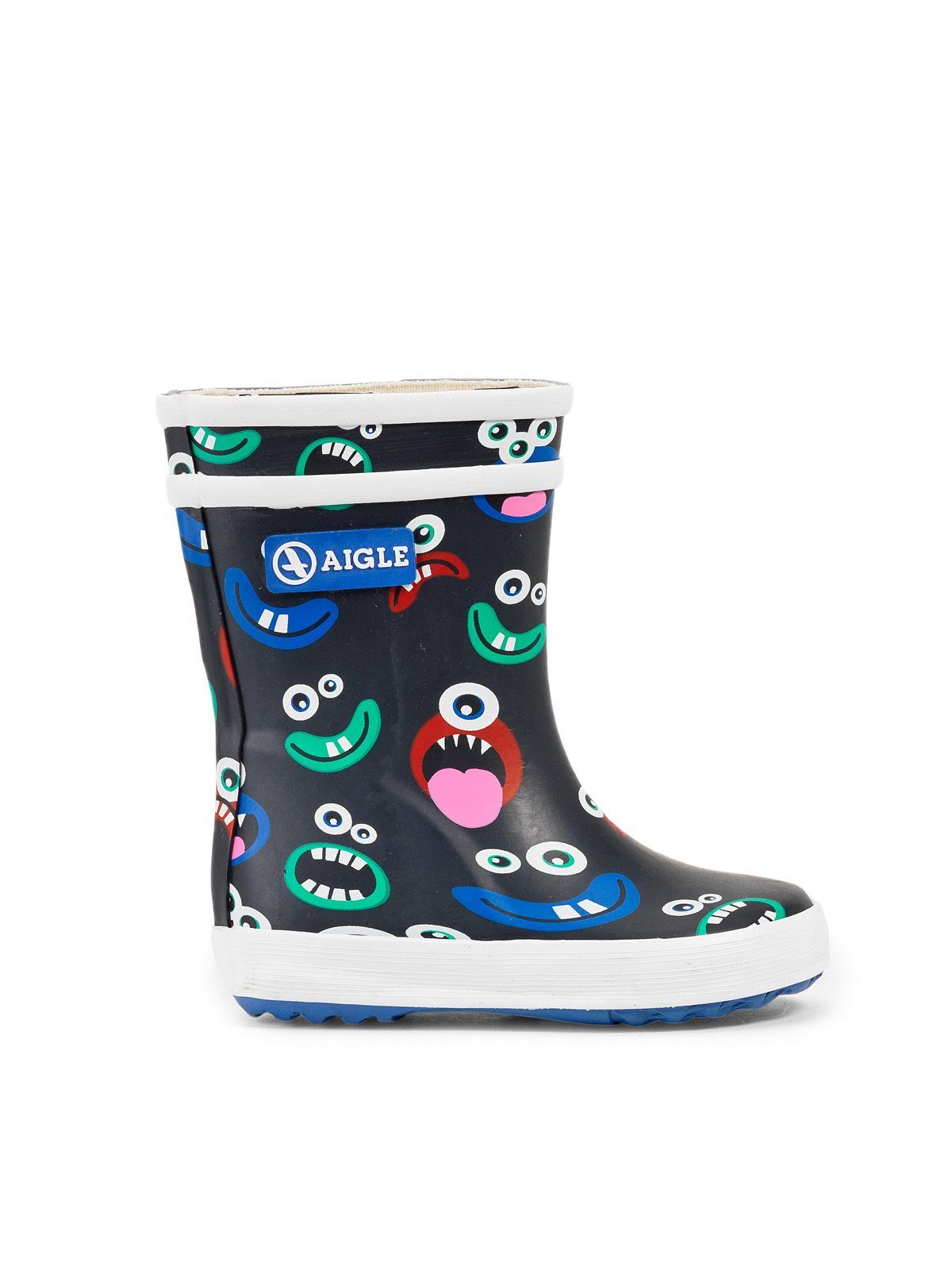 Aigle Aigle Baby Flac Theme Monsters schwarz/bunt-kombi Gummistiefel