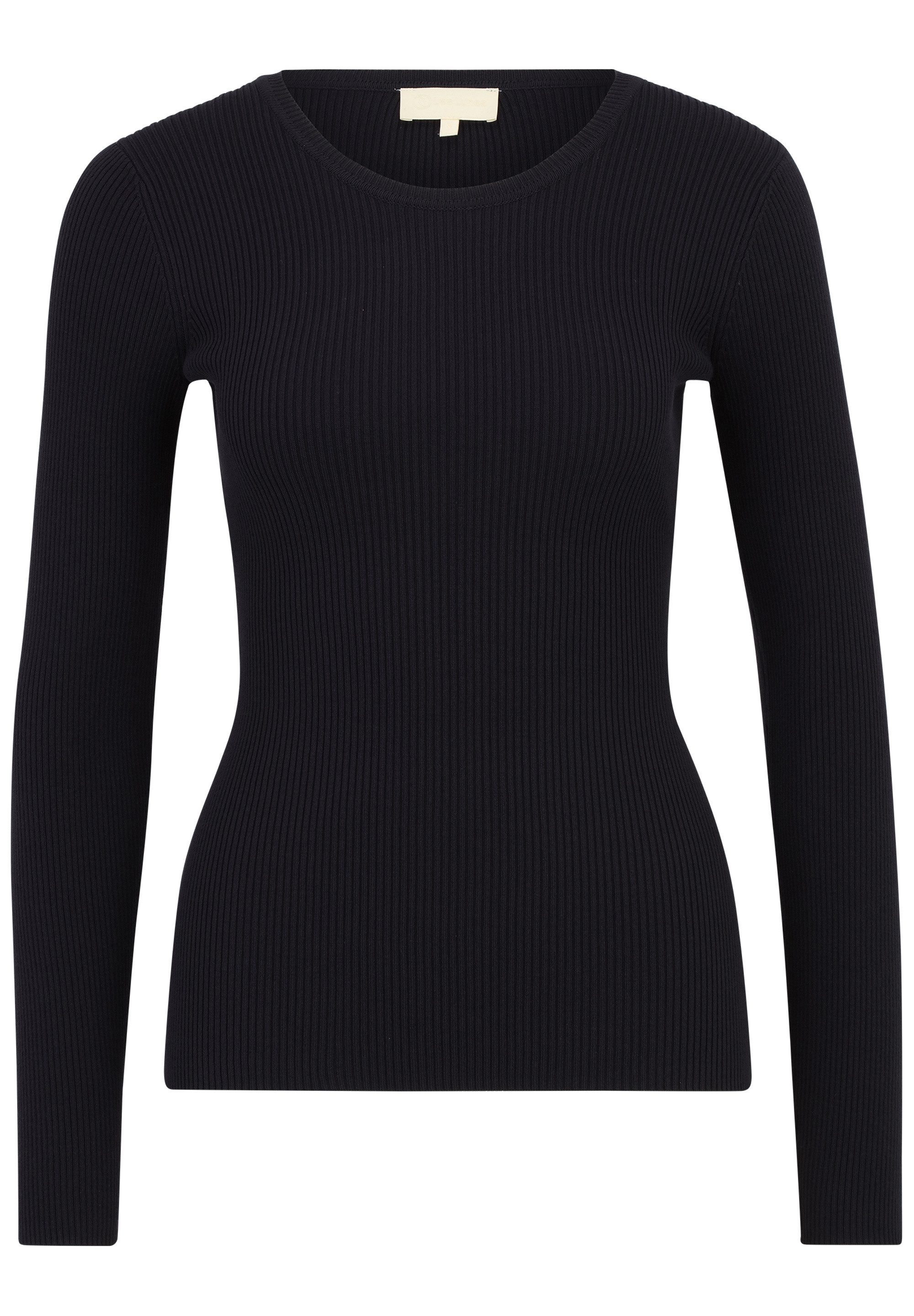 Les Lunes Langarmshirt Evii Rundhals, normale Länge, schlanke Passform, mit günstig online kaufen