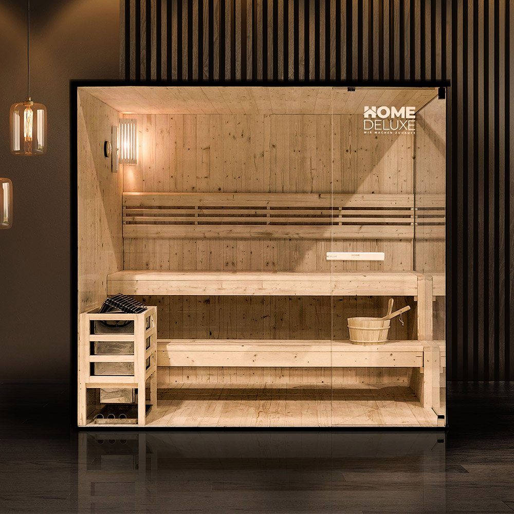 HOME DELUXE Sauna SHADOW XL, BxTxH 200,00 x 150,00 x 190,00 cm, 42