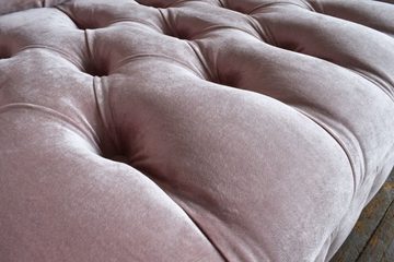 JVmoebel Chesterfield-Sofa Design Chesterfield Dreisitzer 3Sitzer Stoff Couch Polster Sofa Relax, Die Rückenlehne mit Knöpfen.