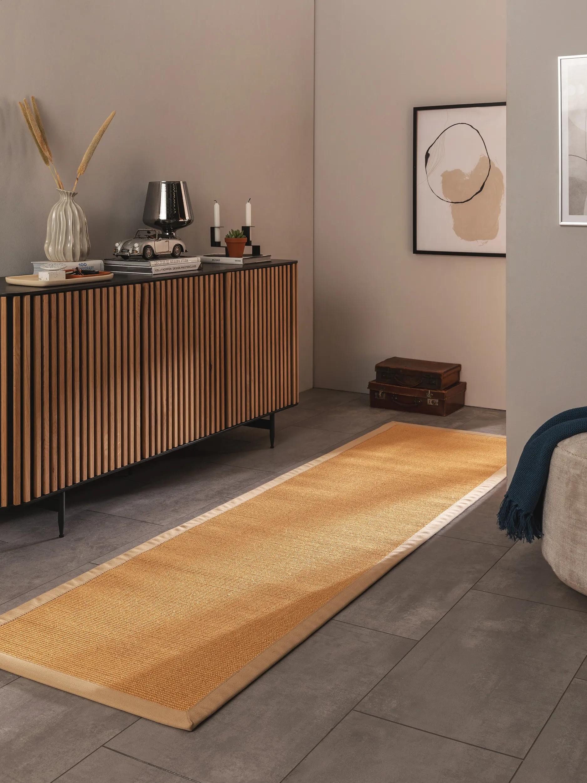 benuta Sisalteppich Sana, rechteckig, Höhe: 5 mm, 100% Sisal Naturfaser, Teppich Wohnzimmer, Esszimmer, Schlafzimmer