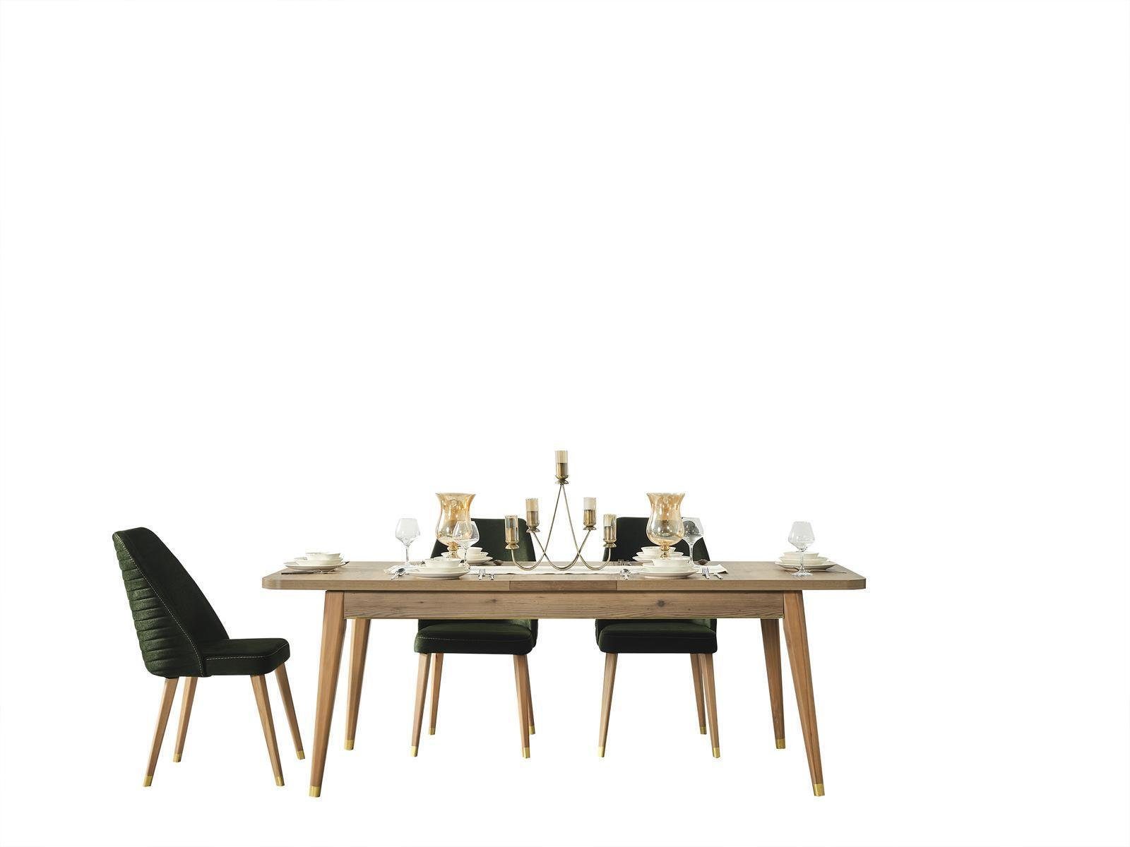 JVmoebel Esstisch Esstisch Tisch Gruppe Esszimmer Wohnzimmer Garnitur Holz, Made in Europa