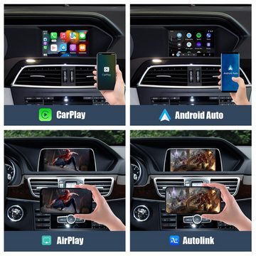 GABITECH Drahtlos CarPlay Android Auto für Mercedes Benz A B CLA V X C E GLA S Einbau-Navigationsgerät (NTG 5.0/5.1/5.2 System. A/B/C/CL/GLS/GLE/CLS/X/E/G/S/GLA/CLA/GLC)