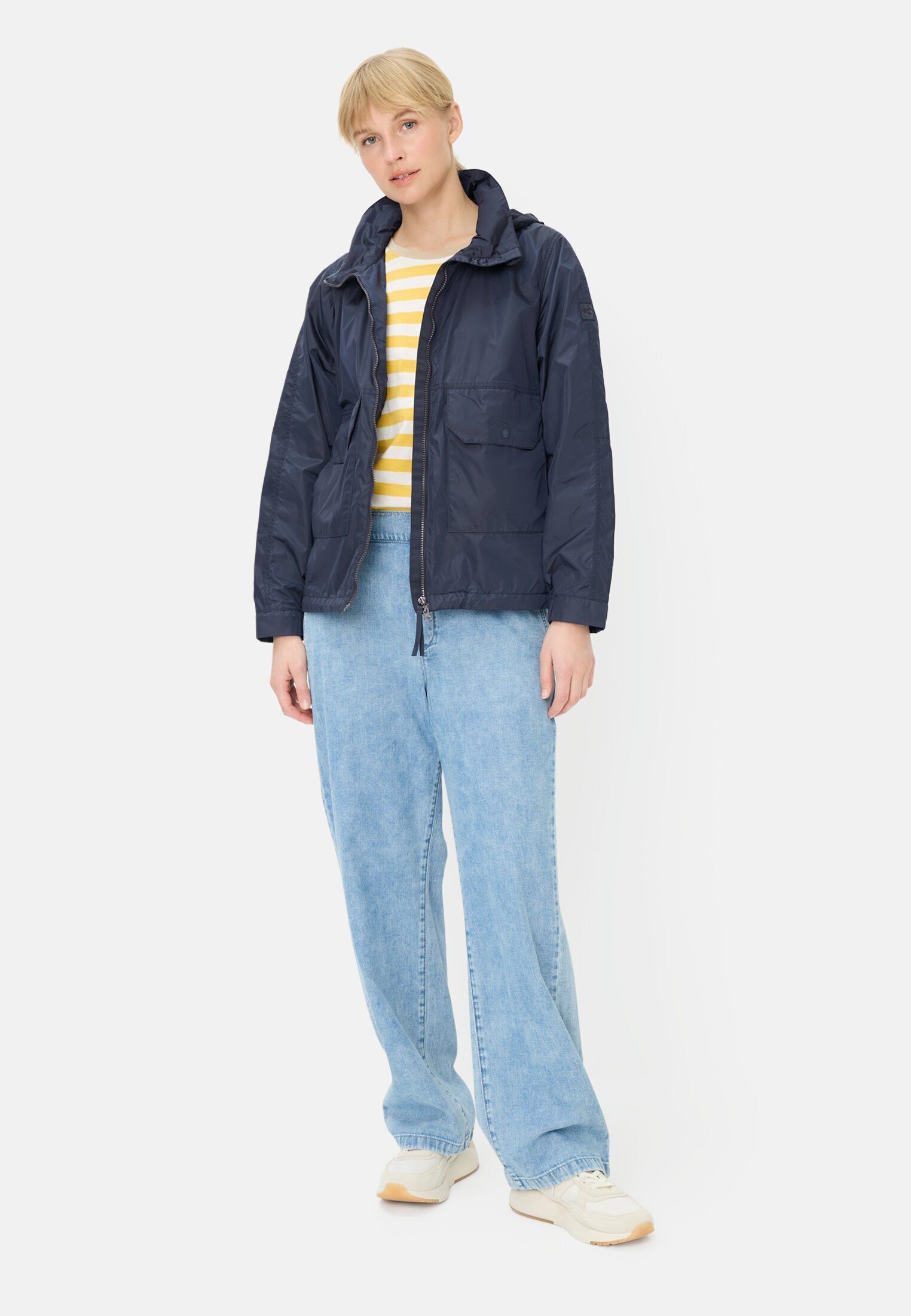 camel active Blouson mit 2-Wege-Reißverschluss Langarm Reflektierende Details