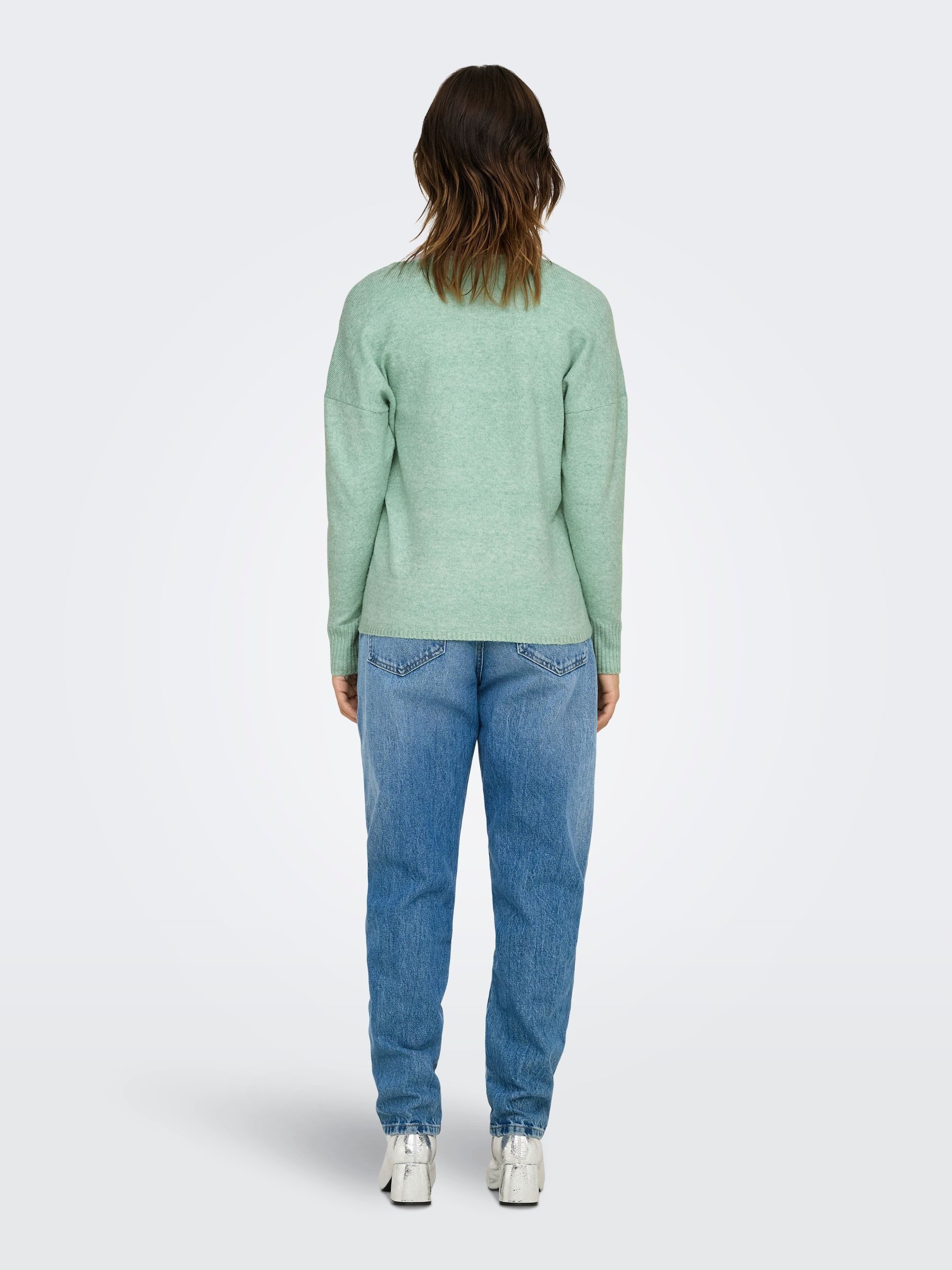 ONLY Strickpullover Feinstrick ONLRICA LIFE Longsleeve V-Ausschnitt ONLRICA günstig online kaufen