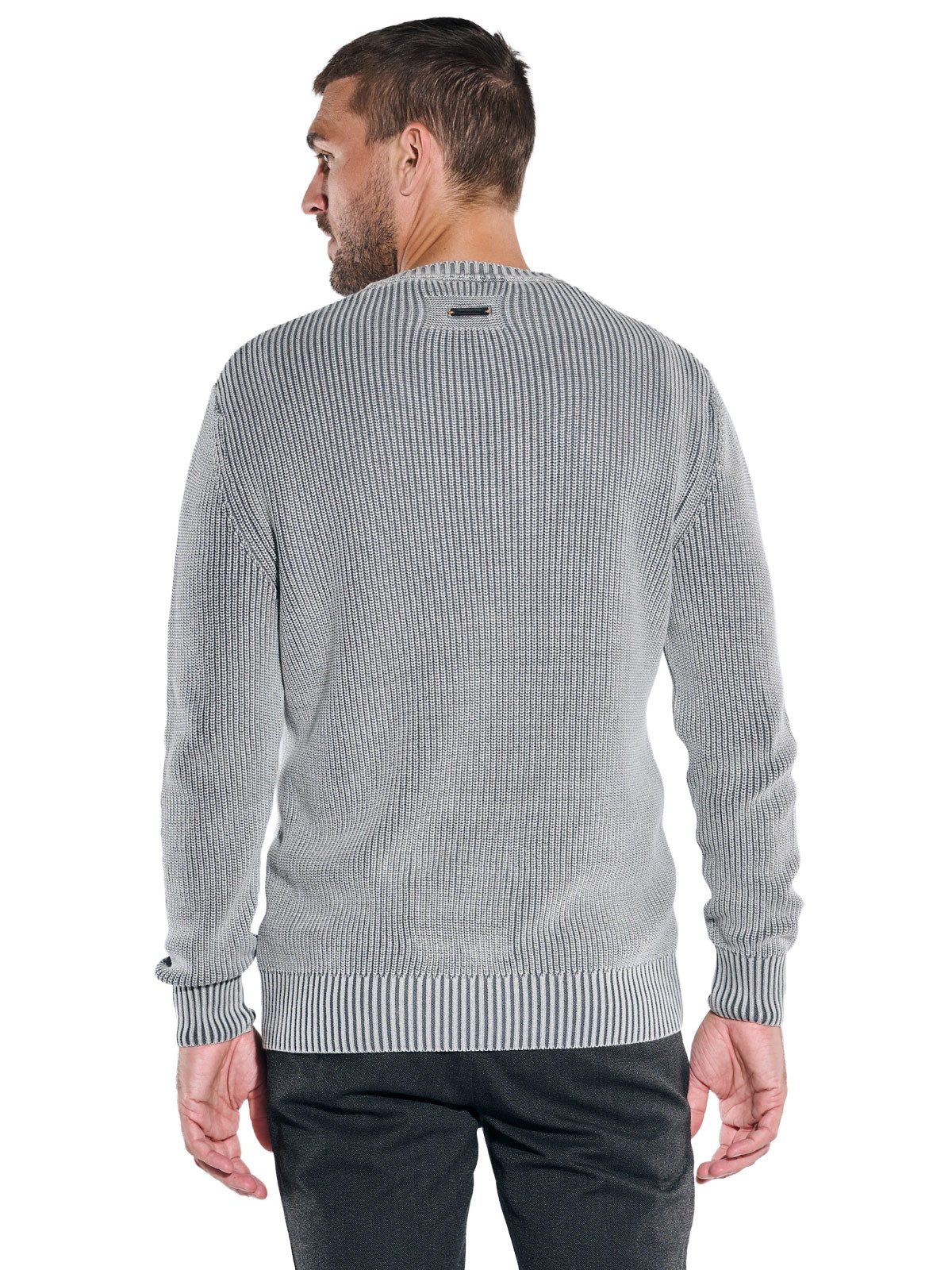 emilio adani Rundhalspullover emilio adani Herren Strickpullover strukturie günstig online kaufen
