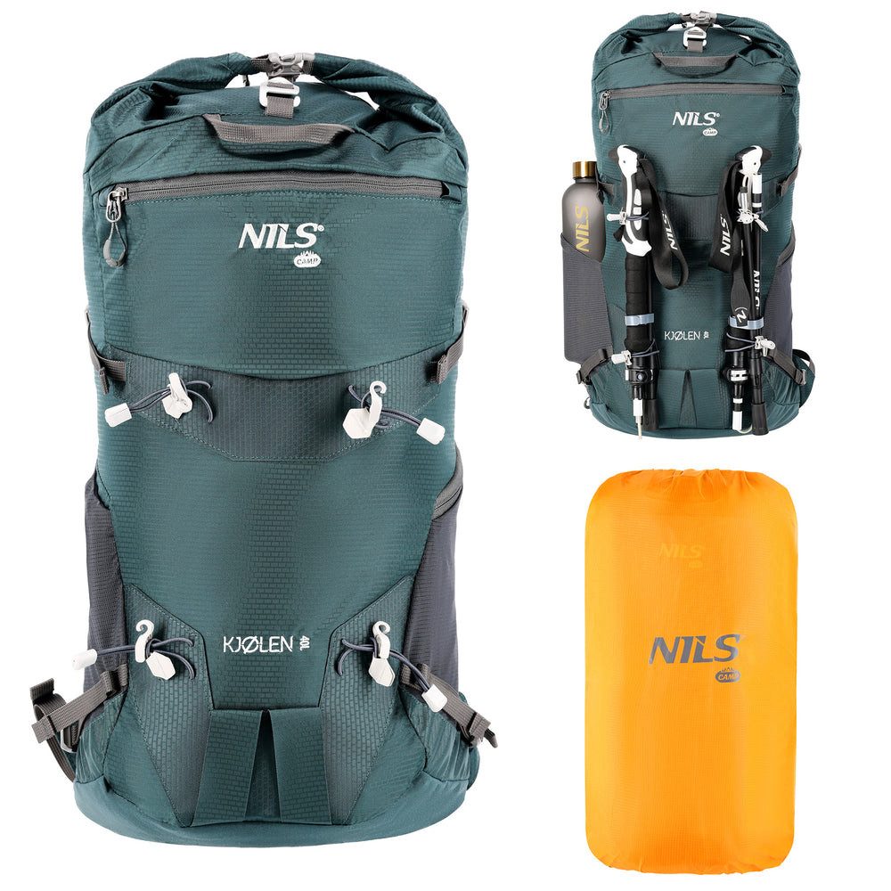 NILS CAMP Trekkingrucksack NC1938 Wanderrucksack 40L Rucksack (1-tlg., Schutz vor Wettereinflüssen), ideal für Wanderungen, Trekking und Outdoor-Abenteuer