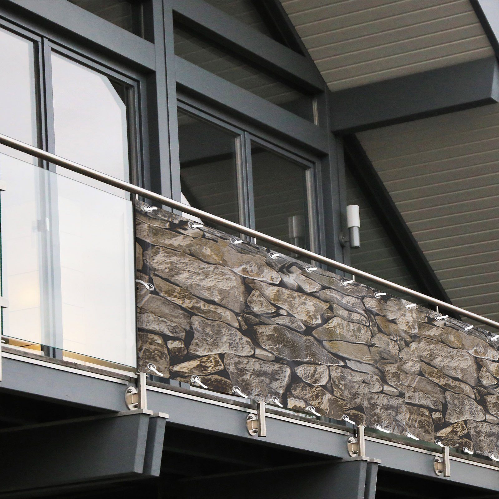 Karat Balkonsichtschutz Sichtschutz, 6 Farben, Blickschutzzaun, Windschutz Strapazierfähig und pflegeleicht