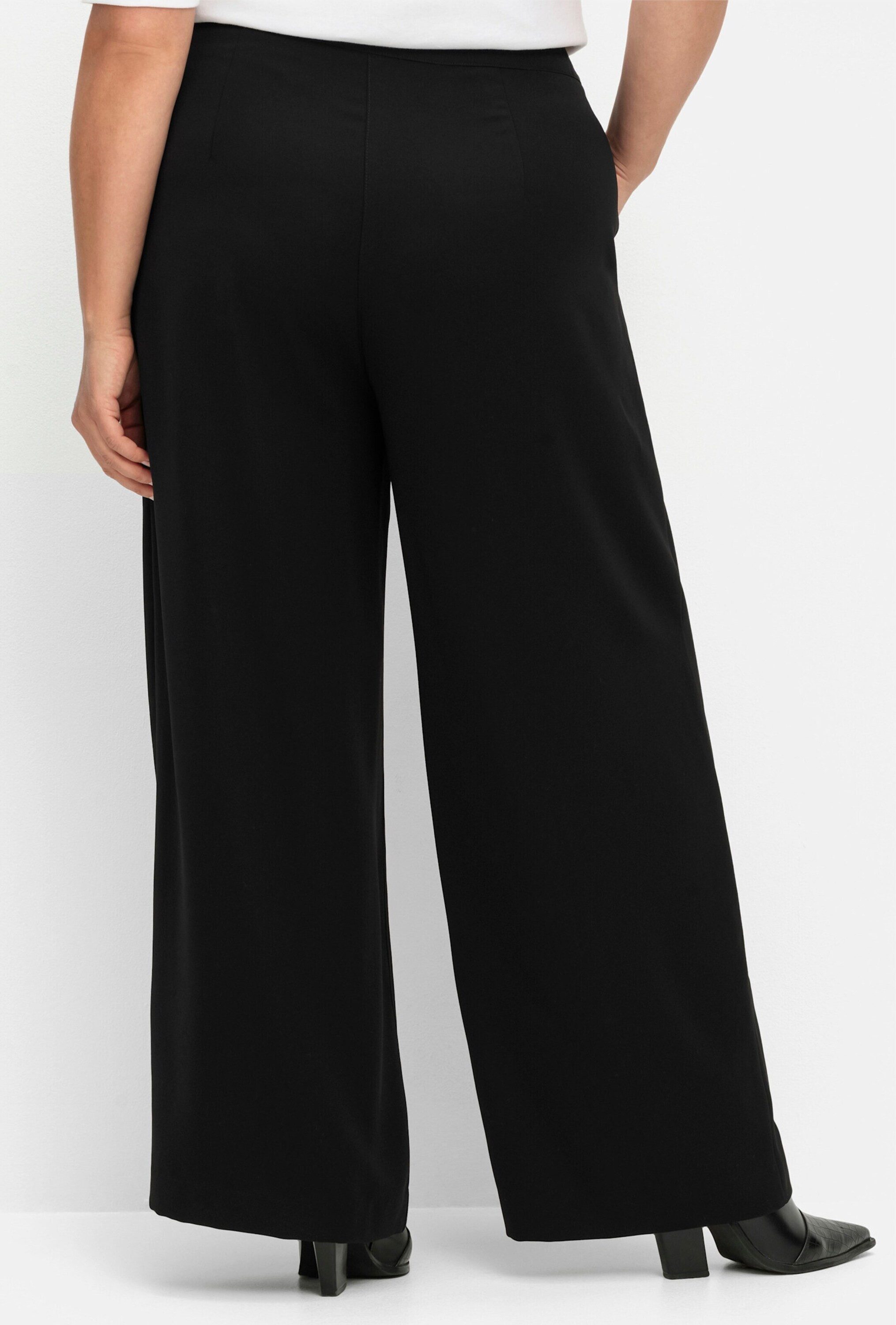 Sheego Jerseyhose Anzughose erhöht High-Waist, im Curvy-Schnitt ELLA