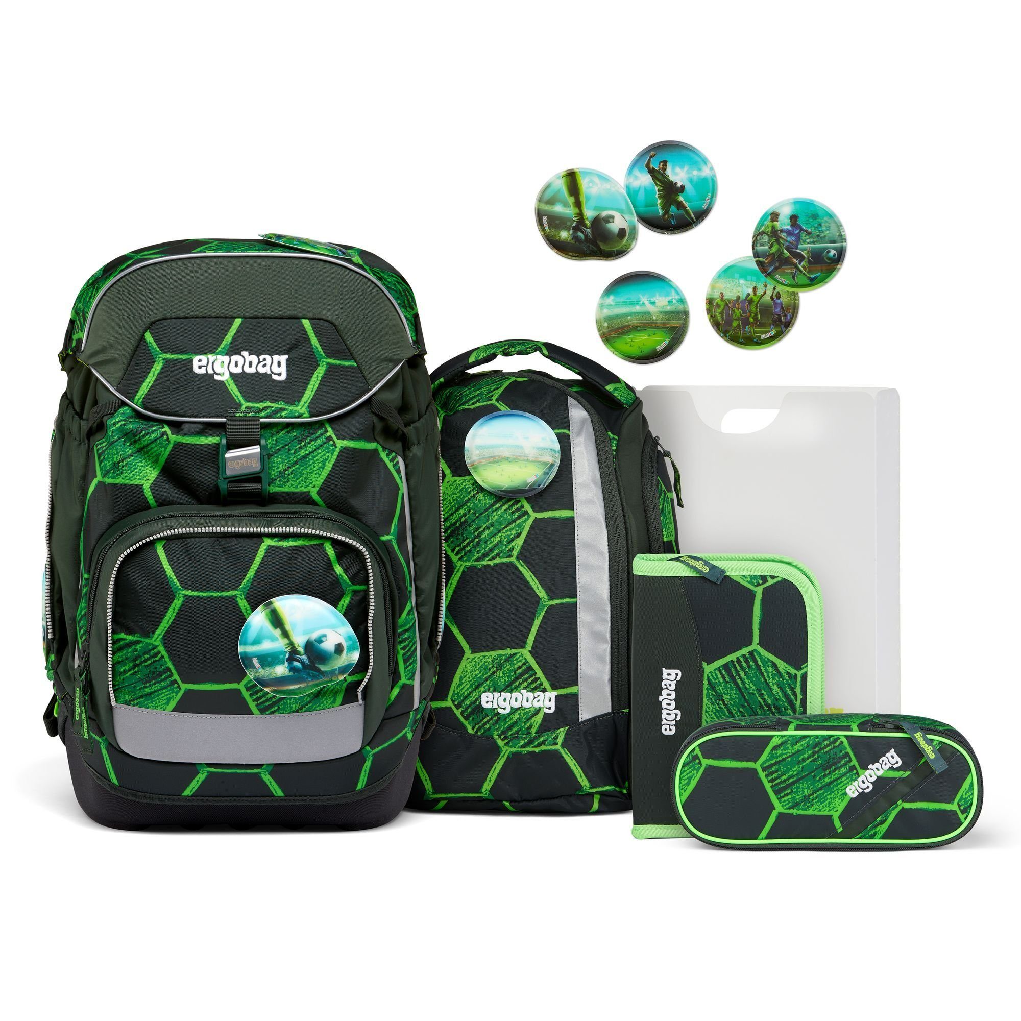 ergobag Schulranzen SchulranzenSet Pack ZitronenfaltBär 6tlg. (6