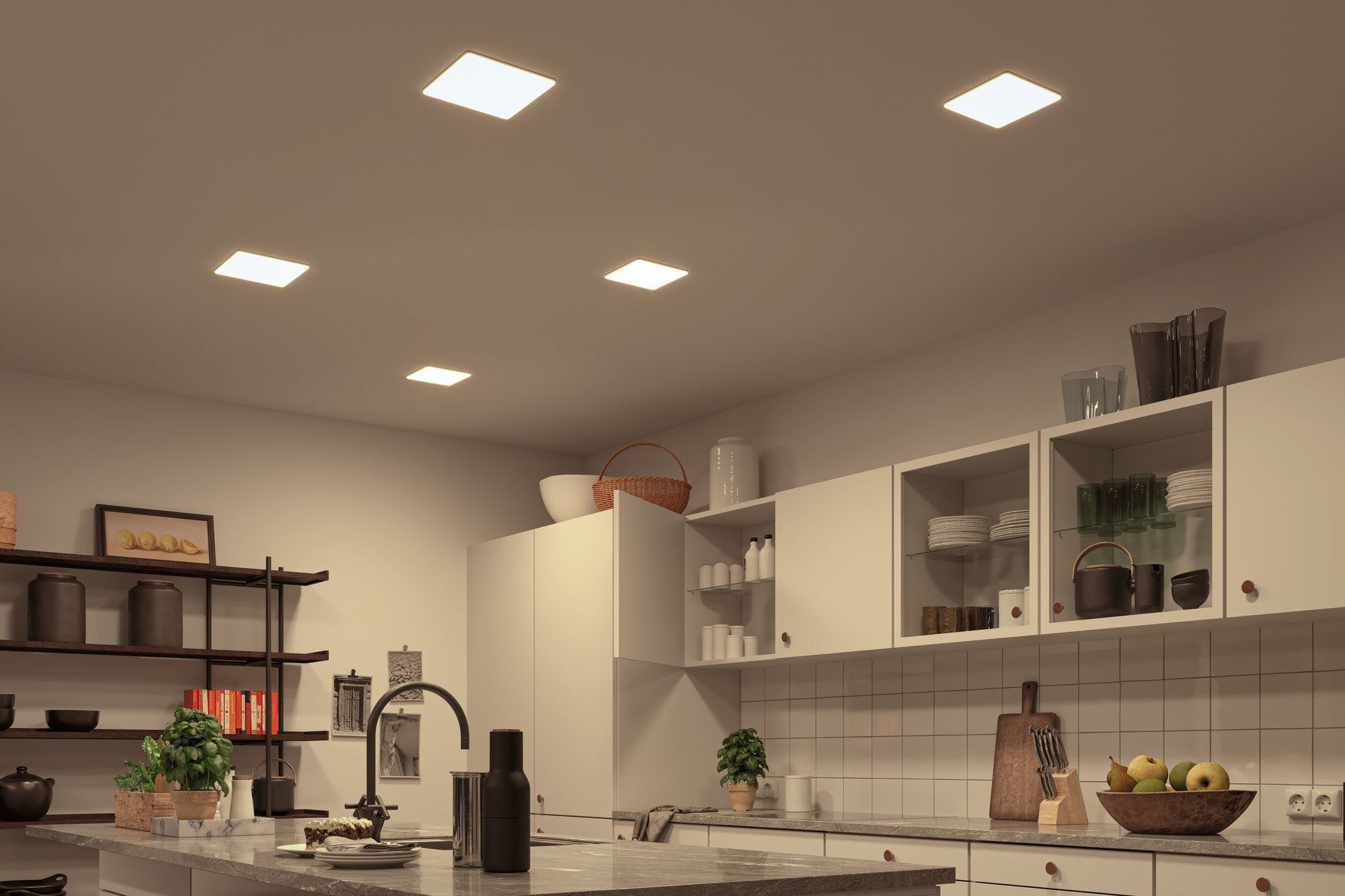 Paulmann LED Einbauleuchte Veluna, Smart - kaltweiß, LED-Modul, LED White warmweiß integriert, Tunable fest Home