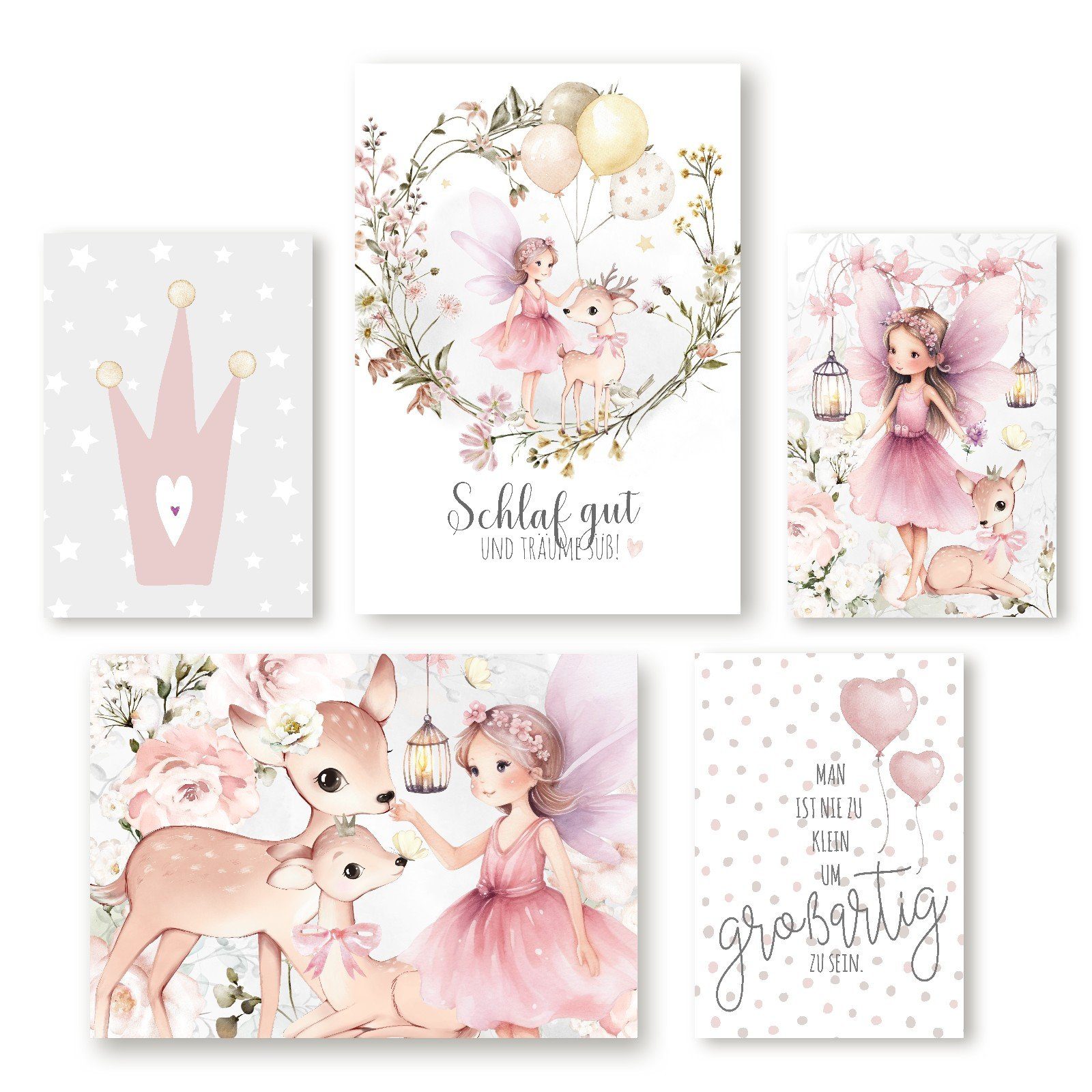 homestyle-accessoires Poster Kinderzimmer Bilder Kinderbilder SCHLAF GUT KL günstig online kaufen