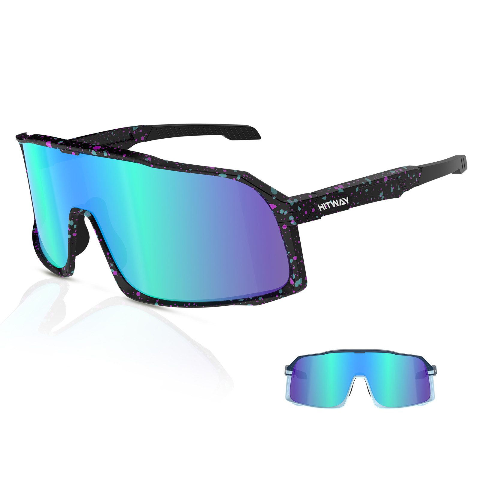 HITWAY Fahrradbrille UV400-Schutz Polarisierte Sonnenbrille Outdoor günstig online kaufen