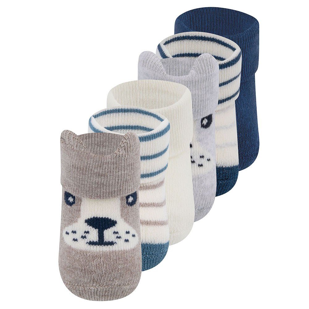 Ewers Socken Newborn Socken Bär/Ringel/Uni (6-Paar)