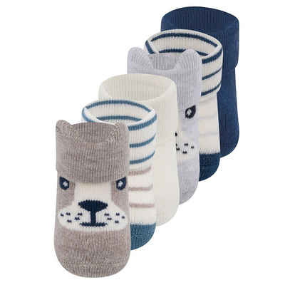 Ewers Socken Newborn Socken Bär/Ringel/Uni (6-Paar)