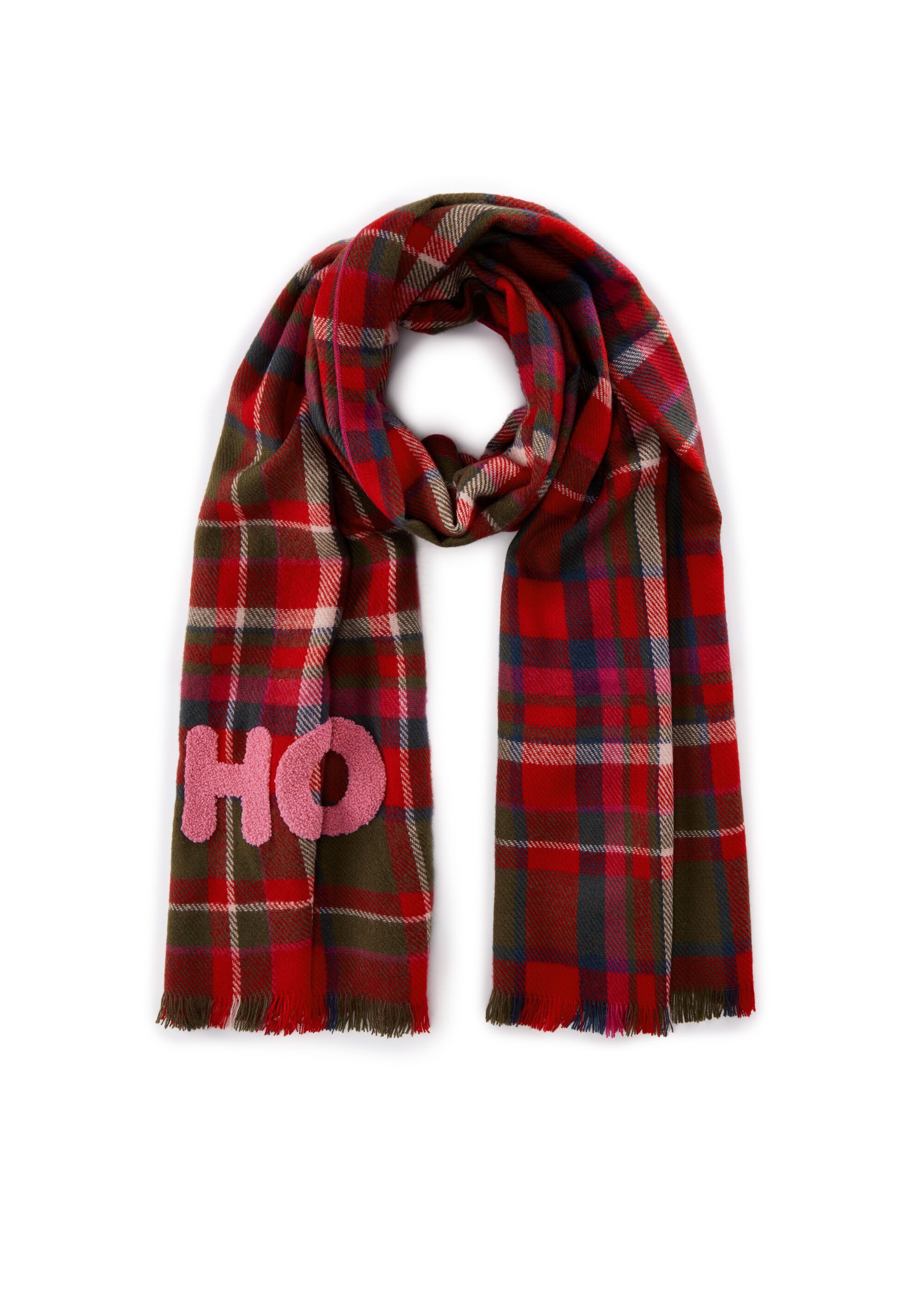 Codello Modeschal, (1-St), mit Karo-Muster und Hohoho Wording günstig online kaufen