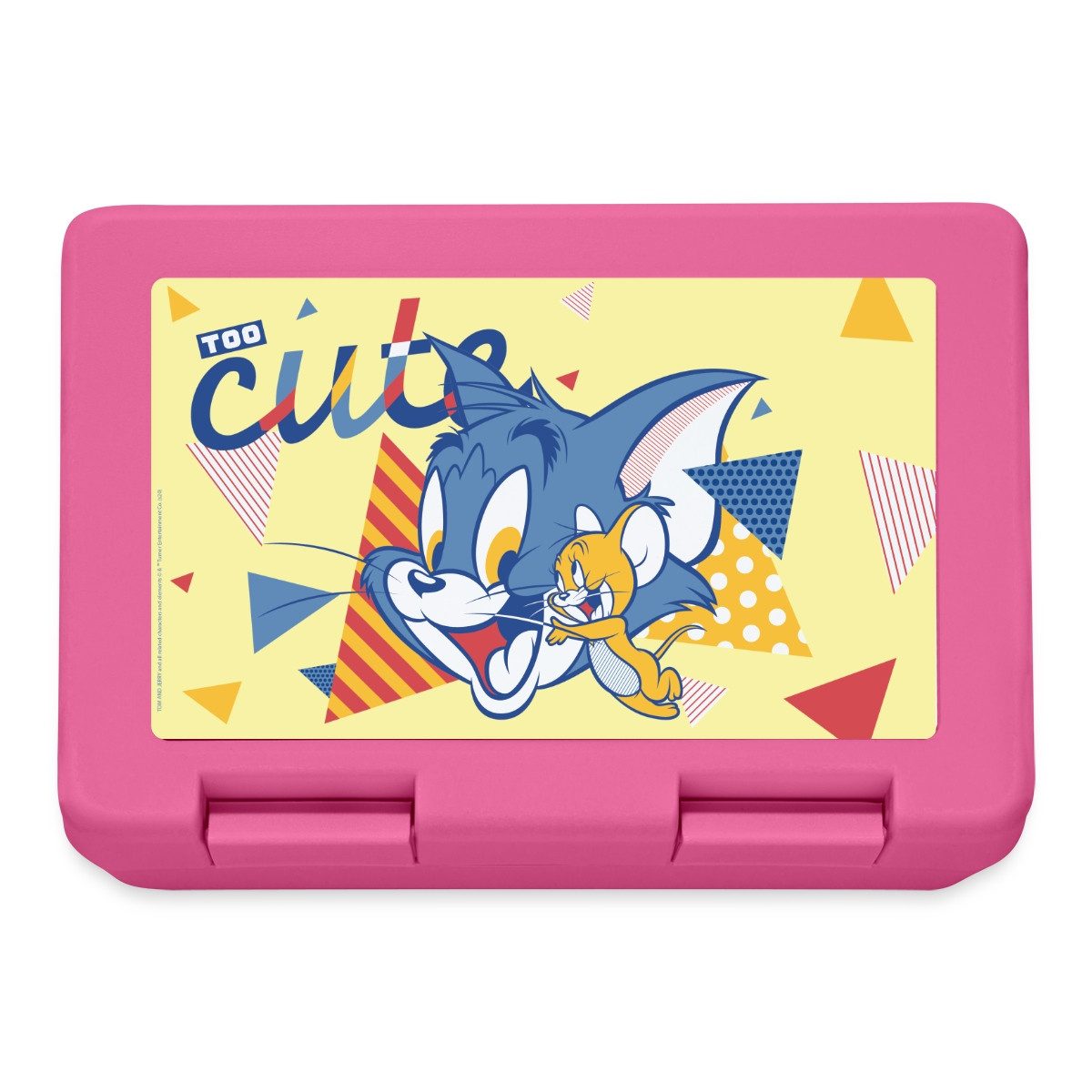 Spreadshirt Lunchbox Tom Und Jerry Too Cute Brotdose Lunchbox, Plastik, Aluminium