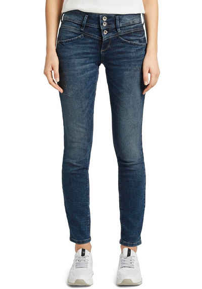 TOM TAILOR Slim-fit-Jeans »Alexa Slim« mit versetzten Nachtdetails