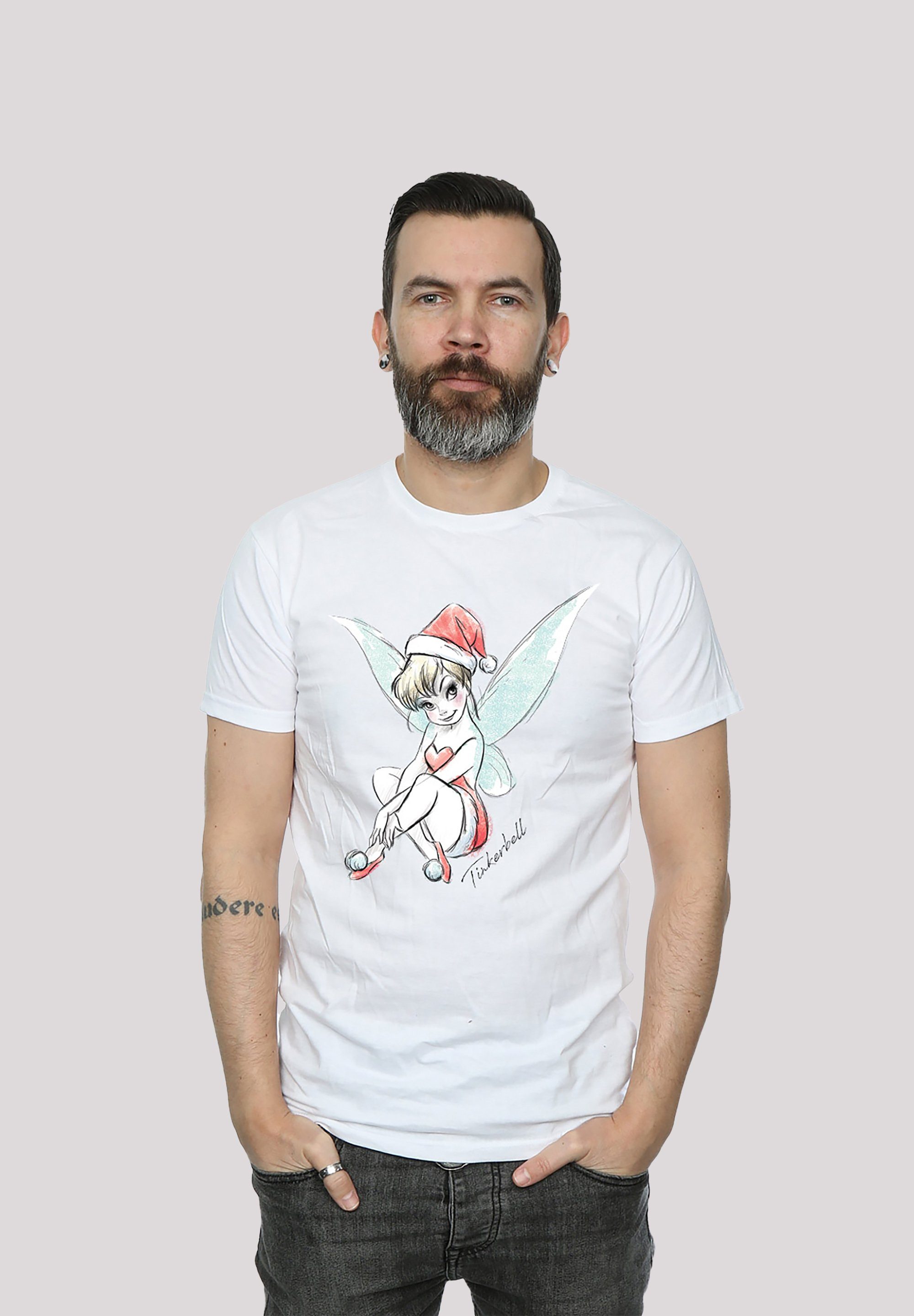 F4NT4STIC T-Shirt Disney Tinkerbell Christmas Fee Print weiß