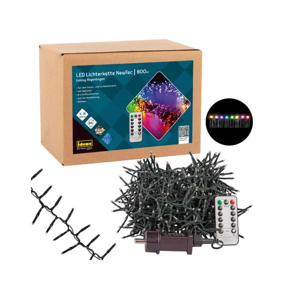 Idena LED-Lichterkette 800er NewTec Galaxy Regenbogen, günstig online kaufen