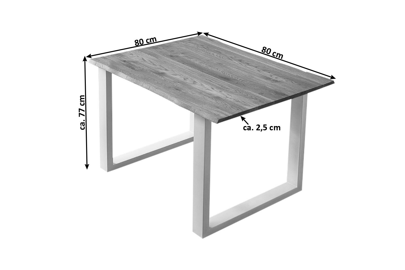 SAM® Baumkantentisch Lennart, massives Akazienholz, natürliche günstig online kaufen