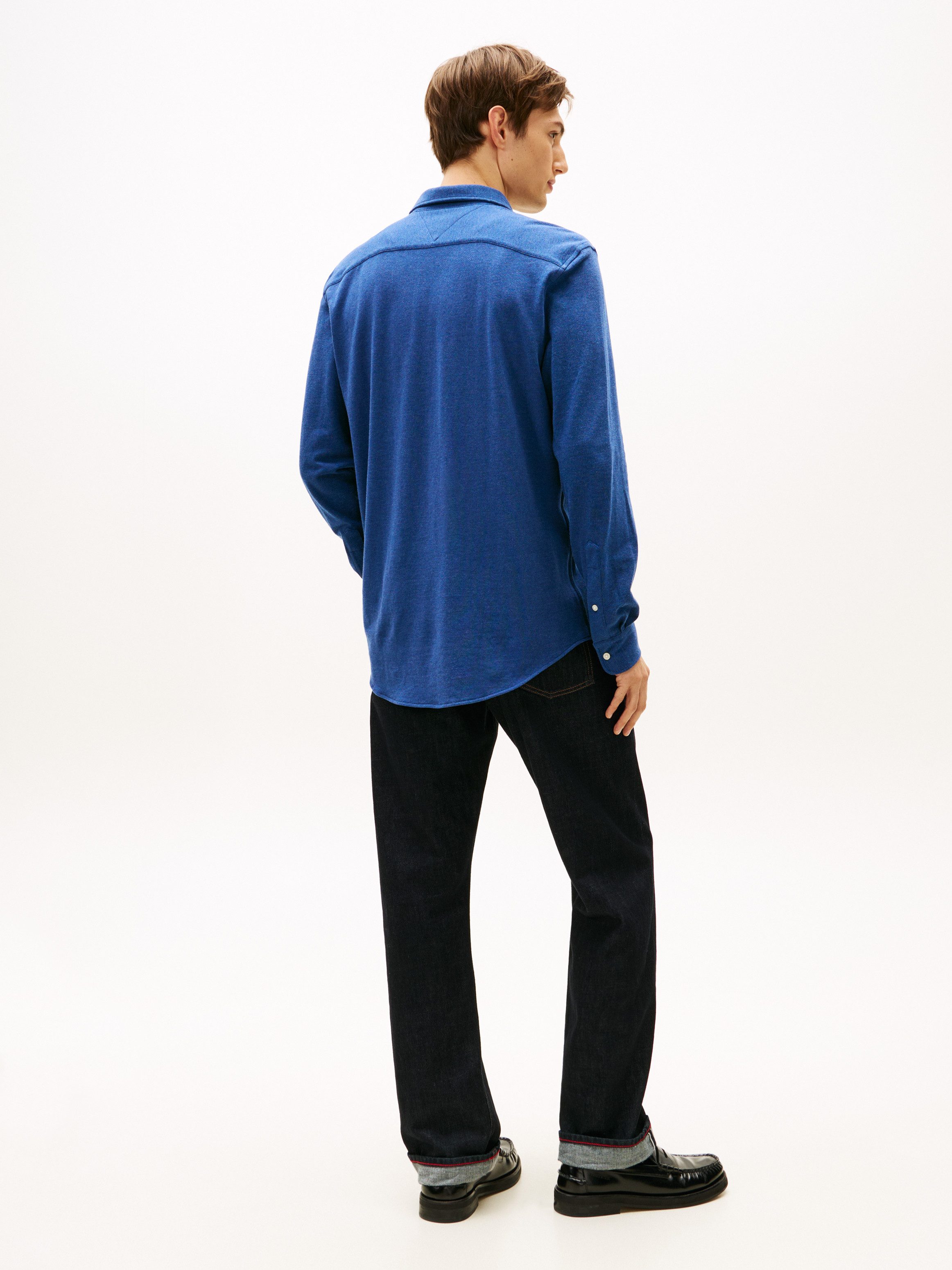 Tommy Hilfiger Langarmhemd KNIT PIQUE FEATHERWEIGHT – Bild 5 von 5