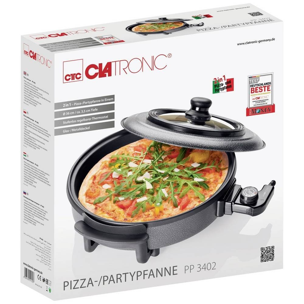 Partypfanne CLATRONIC Elektrische Pizza-/Partypfanne