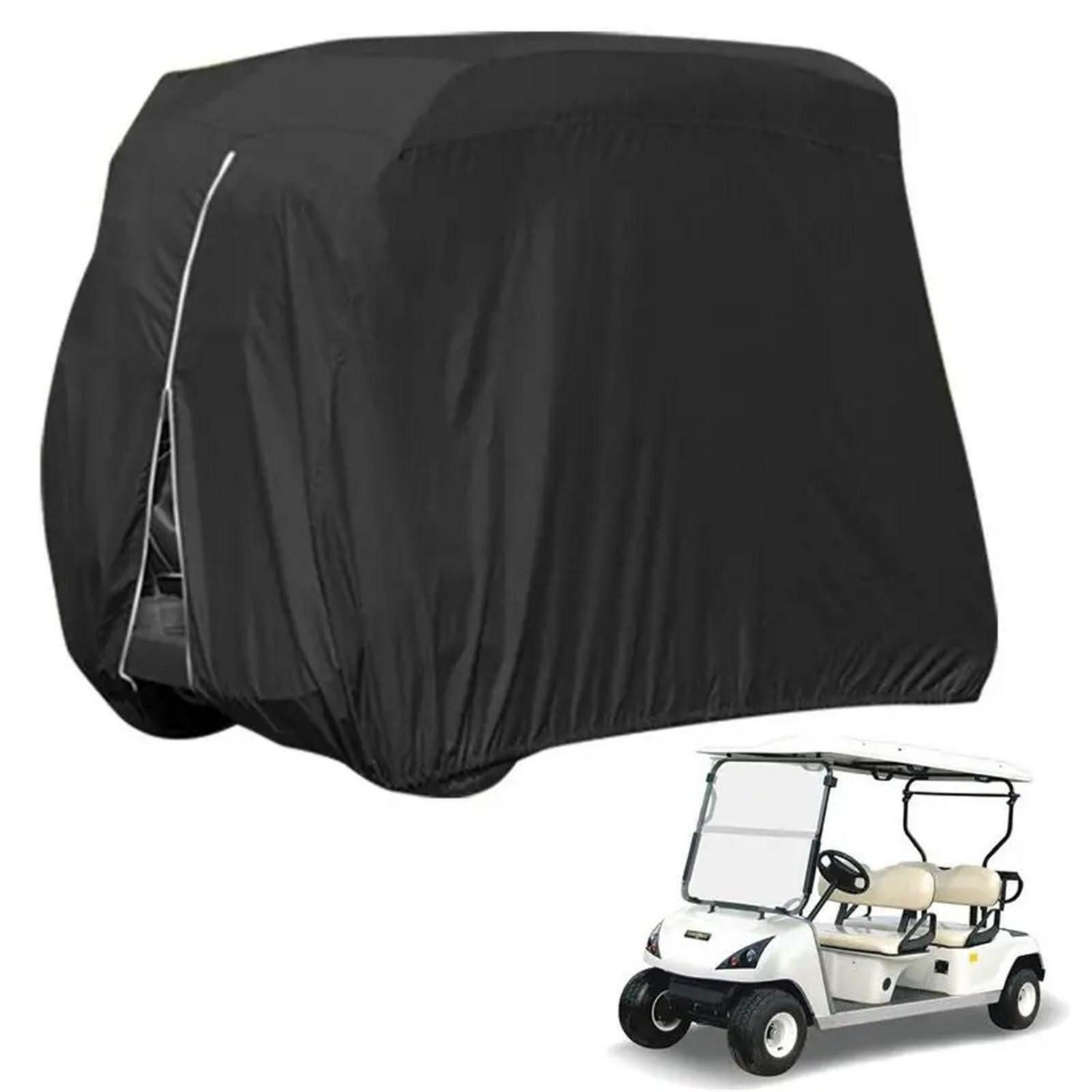 Schutzplane Golfwagen Abdeckung 210D Oxford wasserdicht für 2-4 Sitze