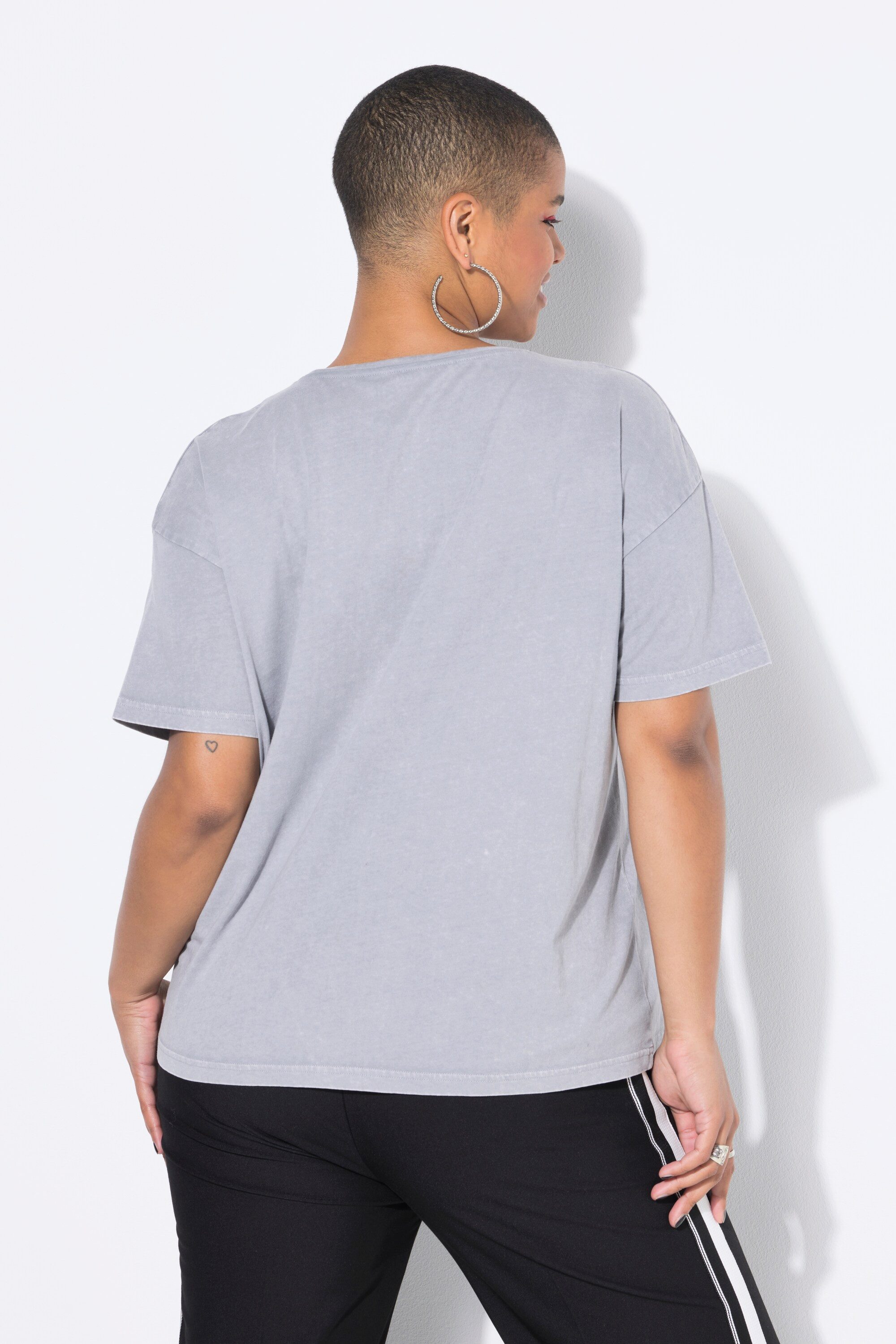 Studio Untold T-Shirt T-Shirt oversized Leo-Blitz Halbarm