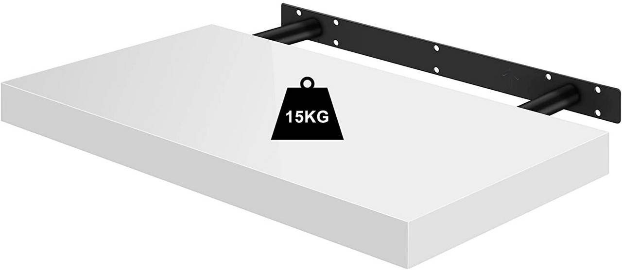 Woltu Wandregal, 3-tlg., Wandboard freischwebend Schweberegal Holz Board