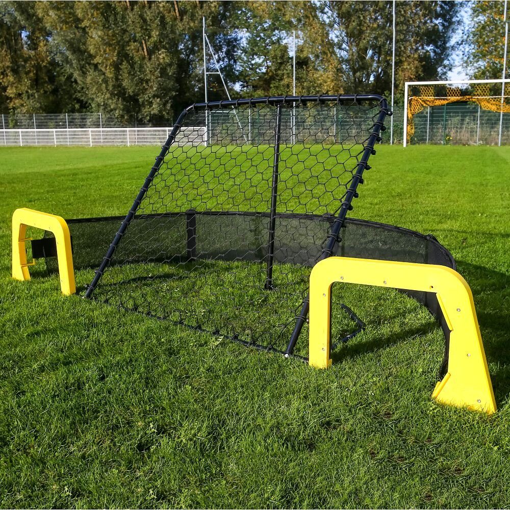 Trainingshilfe Ball-Rebounder Master Play, 2 in 1 zum Training von Balltechnik und Pässen