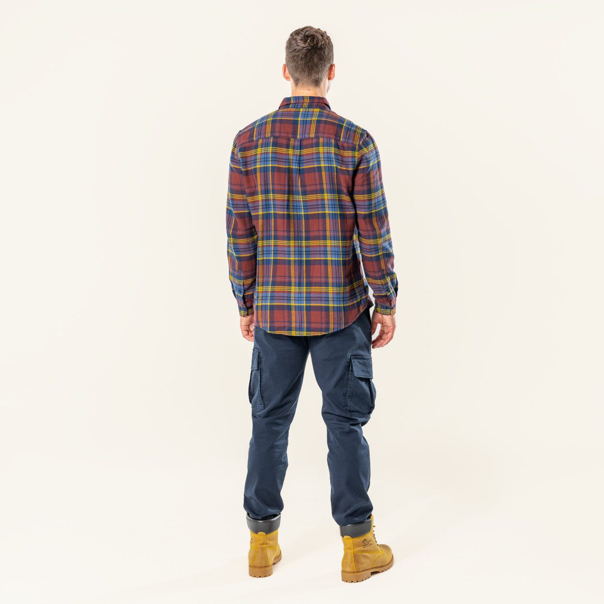 LIVING CRAFTS Langarmhemd SVEN GOTS zertifiziert