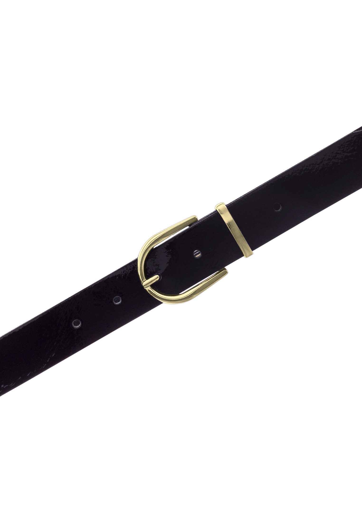 Tamaris Ledergürtel "Ellen Gold" mit 3 cm Breite, in glänzendem Goldton, unifarben – Bild 2 von 4