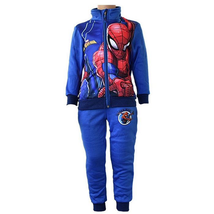 Spiderman Freizeitanzug (2-tlg) Jungen Sportanzug Trainingsanzug Sweatjacke + Hose Größe 98-140 cm
