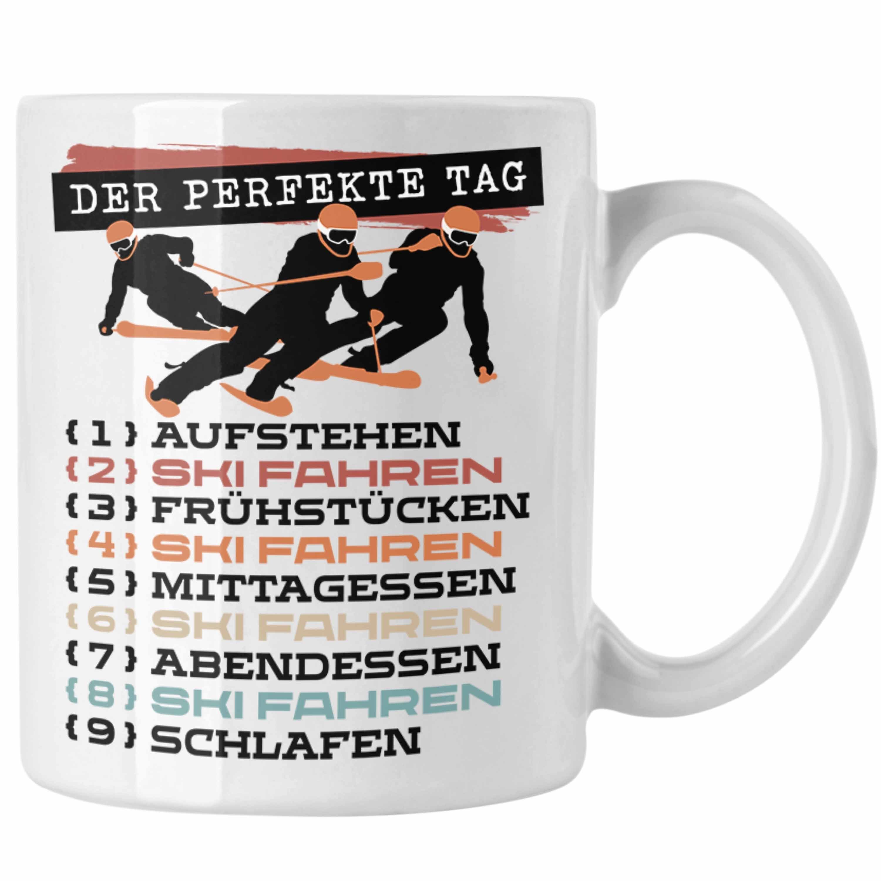 - Der Fahren Tag Tasse Perfekte Trendation Skifahr Ski Becher Weiss Tasse Geschenk Trendation